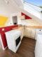 Renovierte 2-Zimmer-Dachgeschosswohnung mit Küchenzeile und Balkon AN EINZELPERSON - Küche